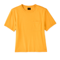 Women's Short Sleeve Pocket Tee - Golden Yellow
