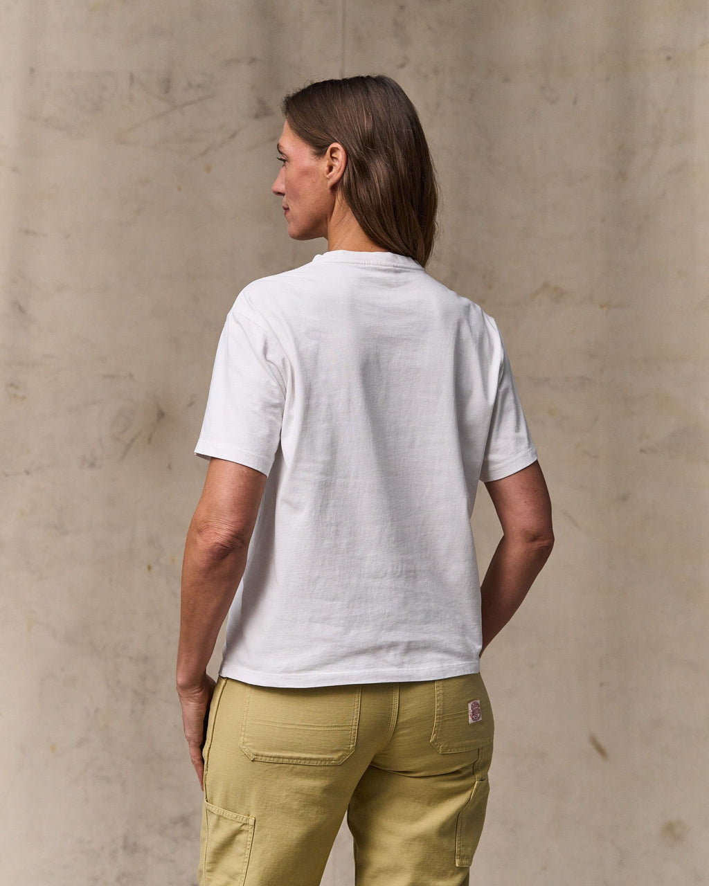 Women's Short Sleeve Pocket Tee - Bright White