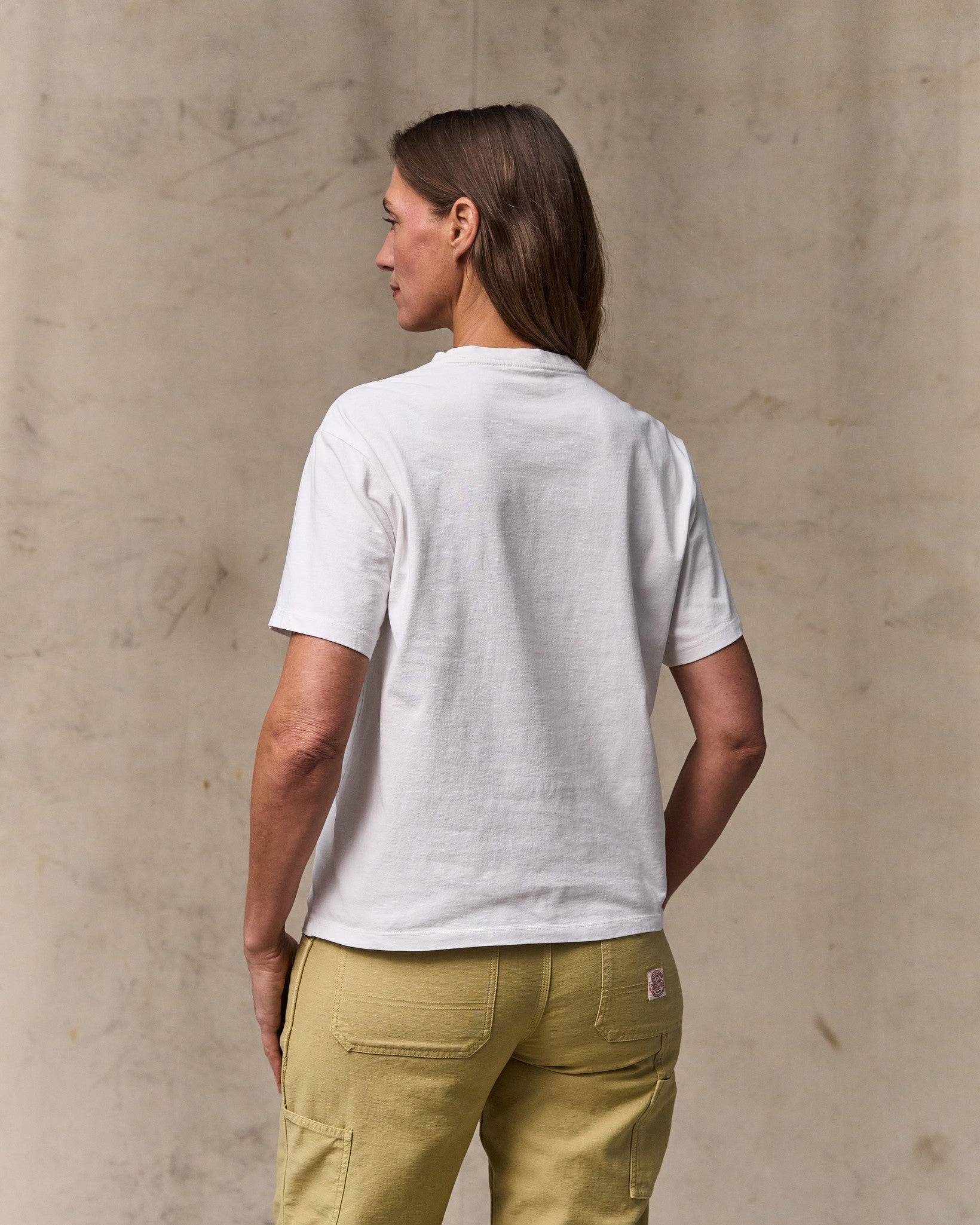 Women's Short Sleeve Pocket Tee - Bright White