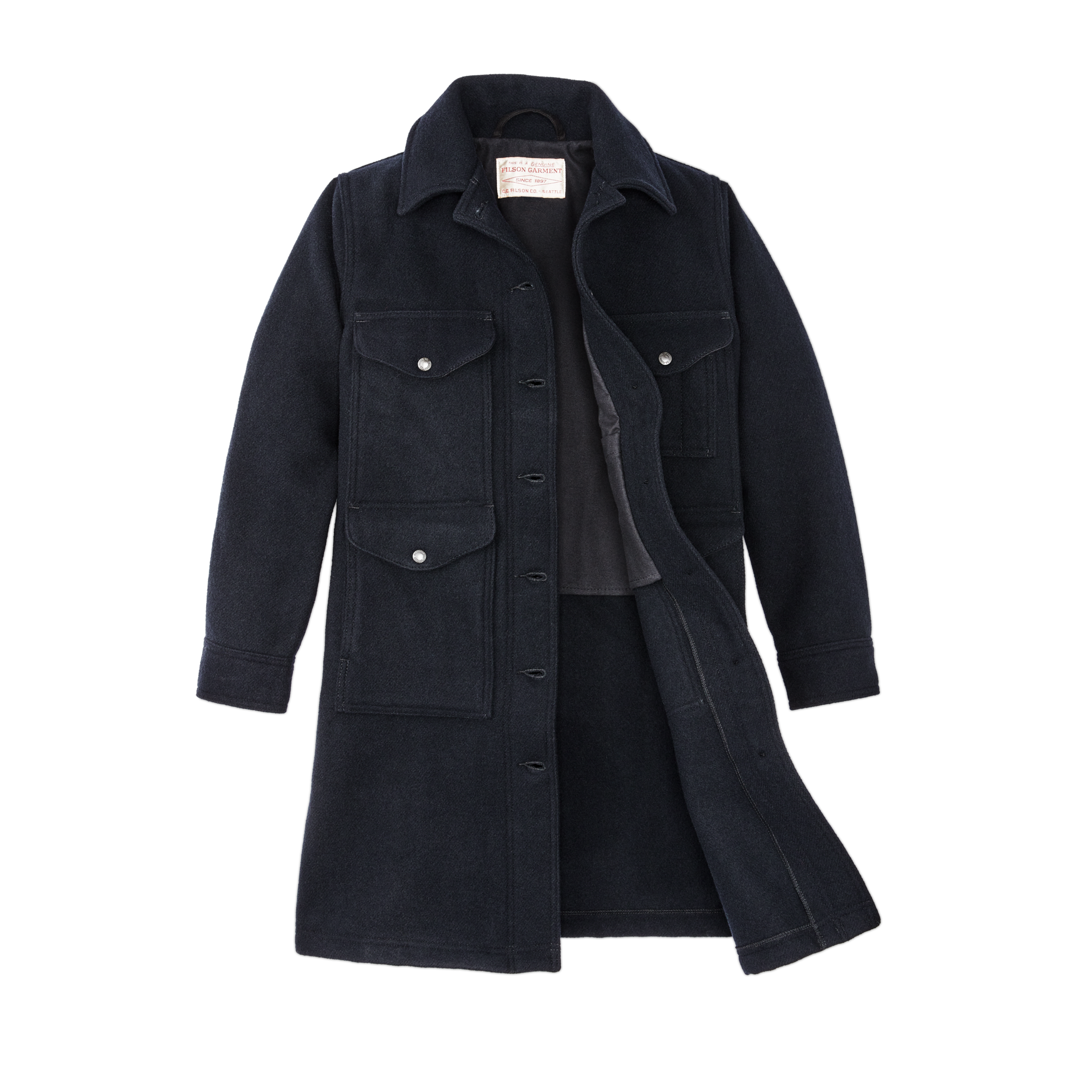 Women's Long Mackinaw Cruiser - Dark Navy
