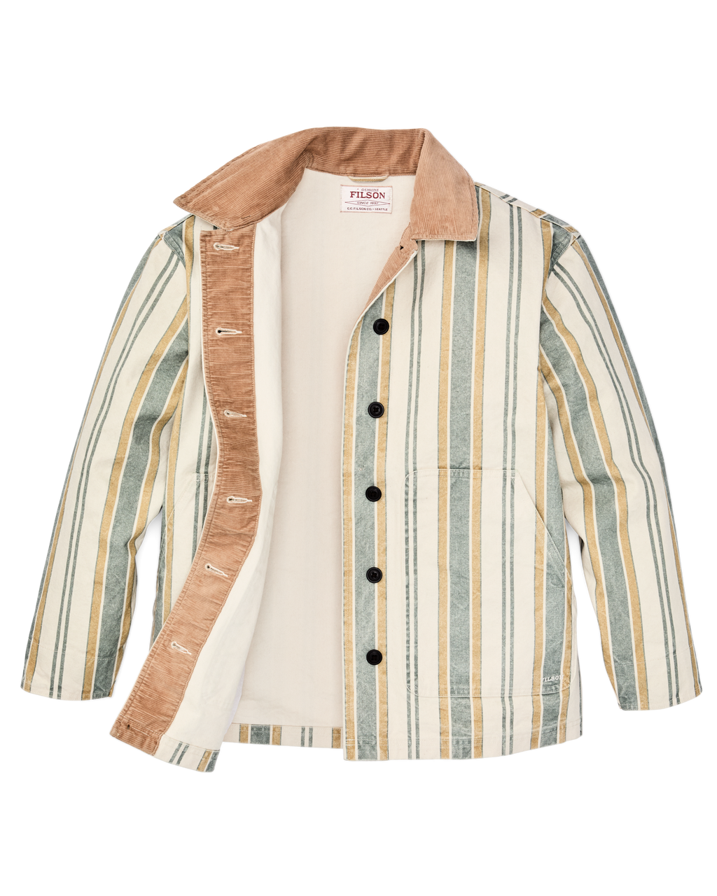 Women's Canvas Barn Coat - Natural / Yellow