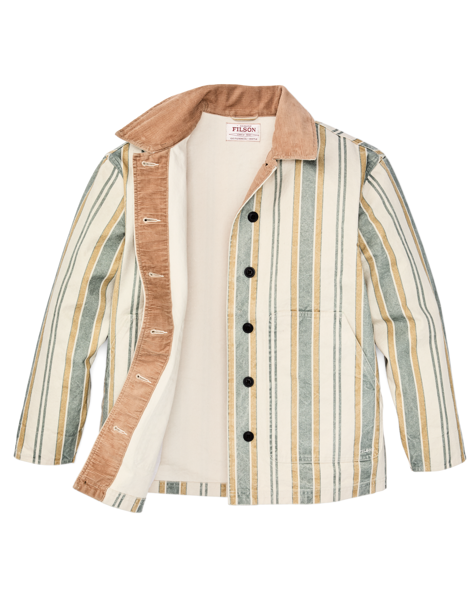 Women's Canvas Barn Coat - Natural / Yellow