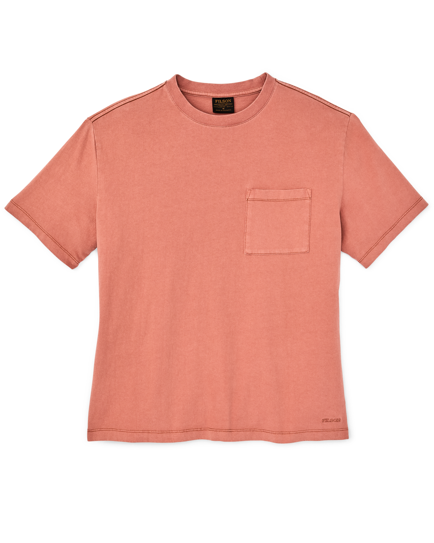 Women's Short Sleeve Pocket Tee - Copper Brown