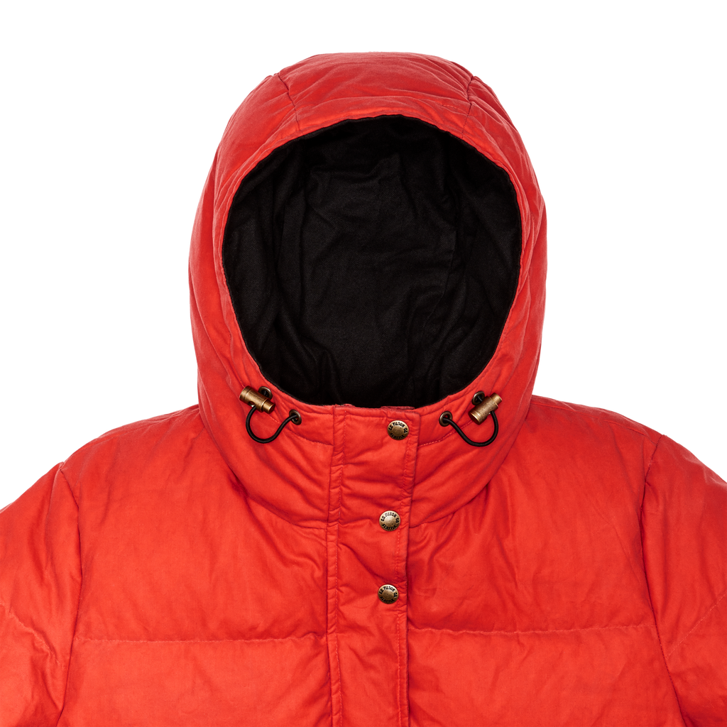Women's Waxed Down Parka - Dark Tan / Campfire