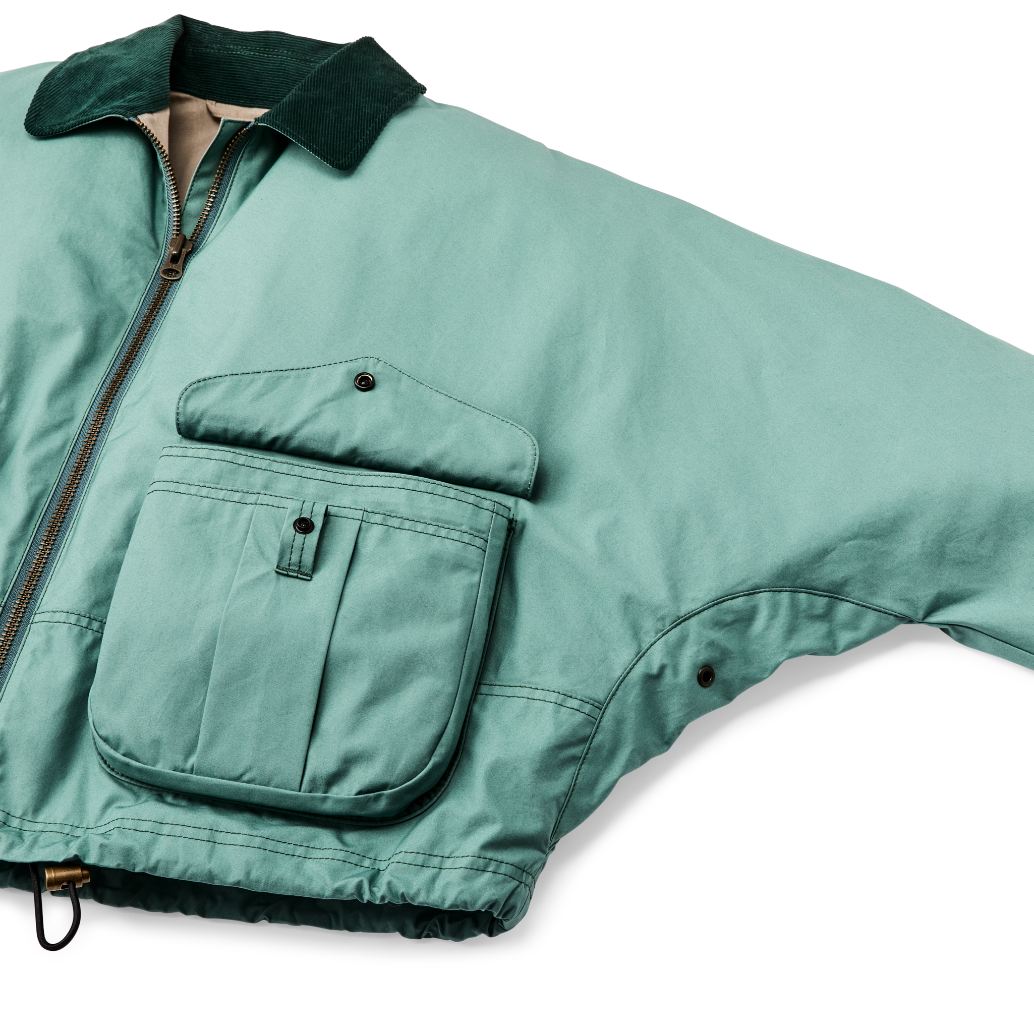 Women's Aviator Cloth Short Work Jacket - Deep Sea