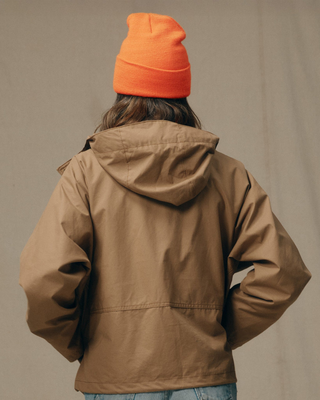 Women's Aviator Cloth Wading Jacket - Dark Tan