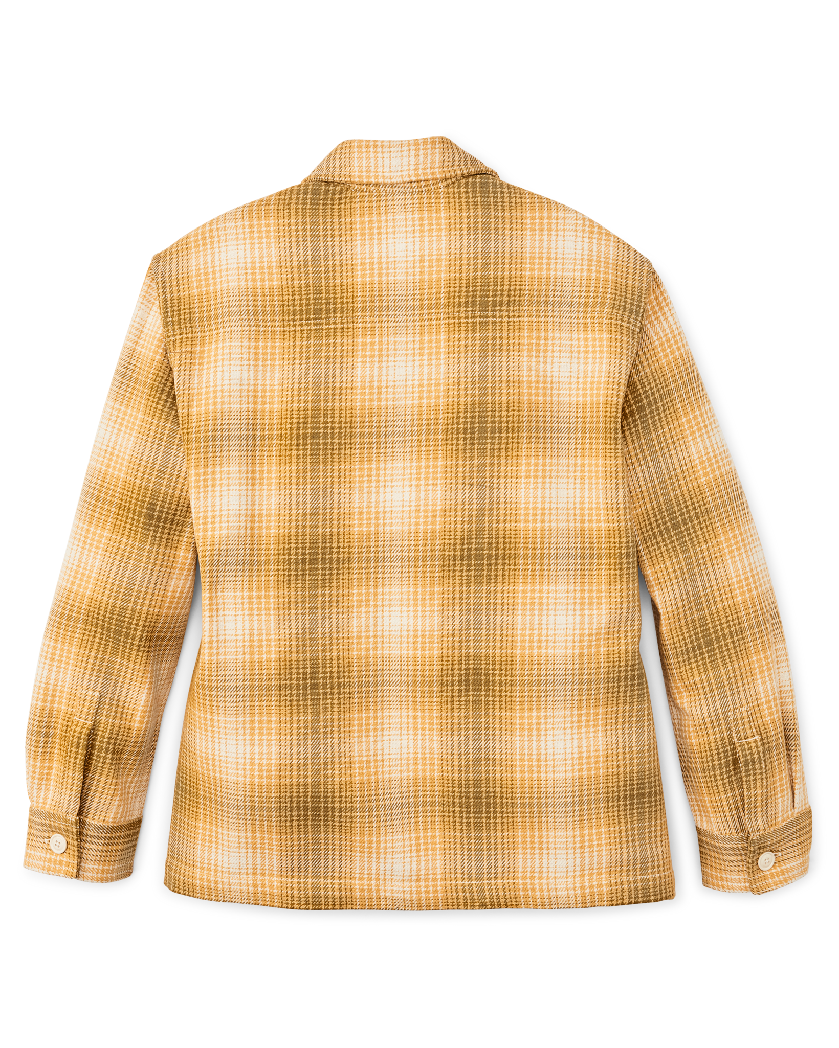 Women's Deer Island Jac-shirt - Ochre / Cream Plaid