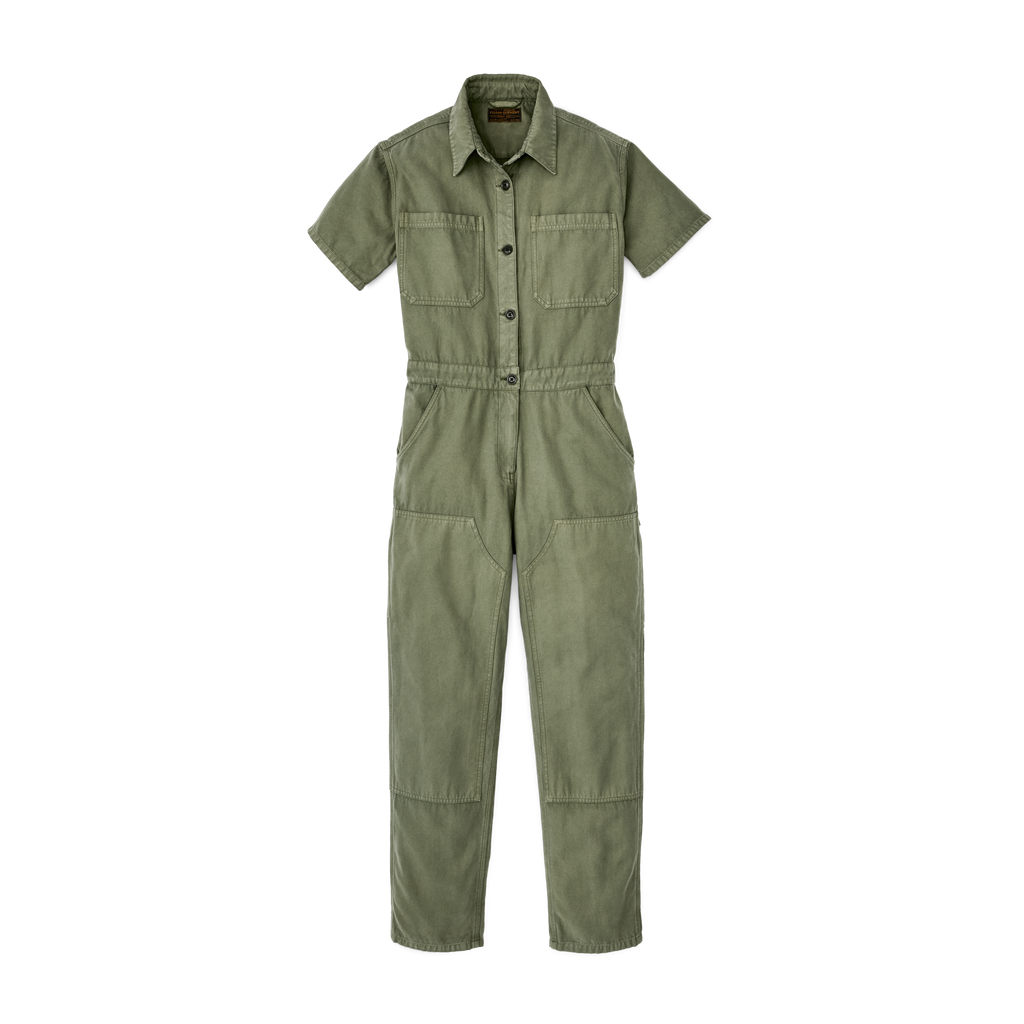 Women's Field Short Sleeve Coverall - Army Green