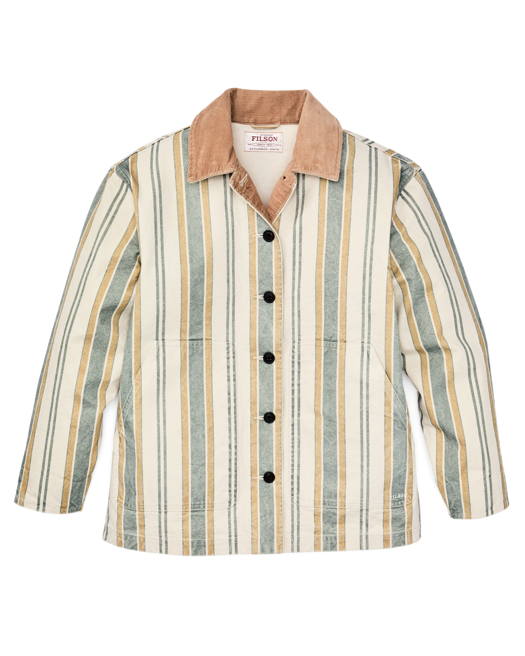 Women's Canvas Barn Coat - Natural / Yellow