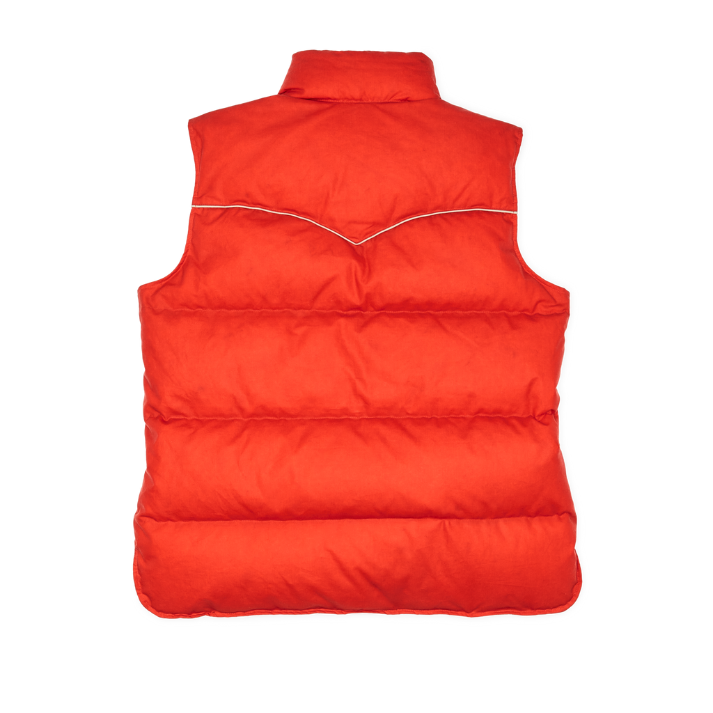 Women's Waxed Down Vest - Campfire