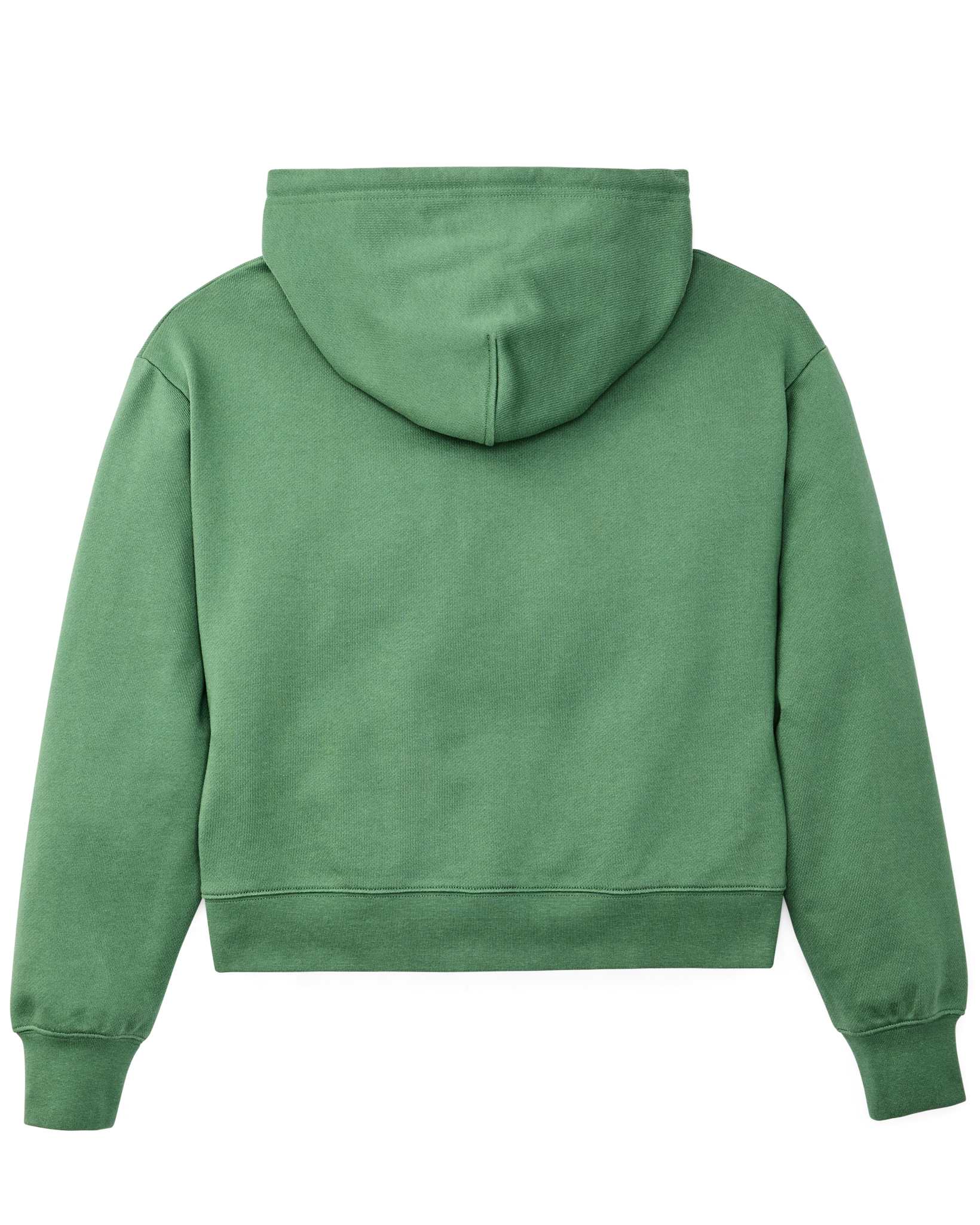 Women's French Terry Half-zip Hoodie - Light Forest
