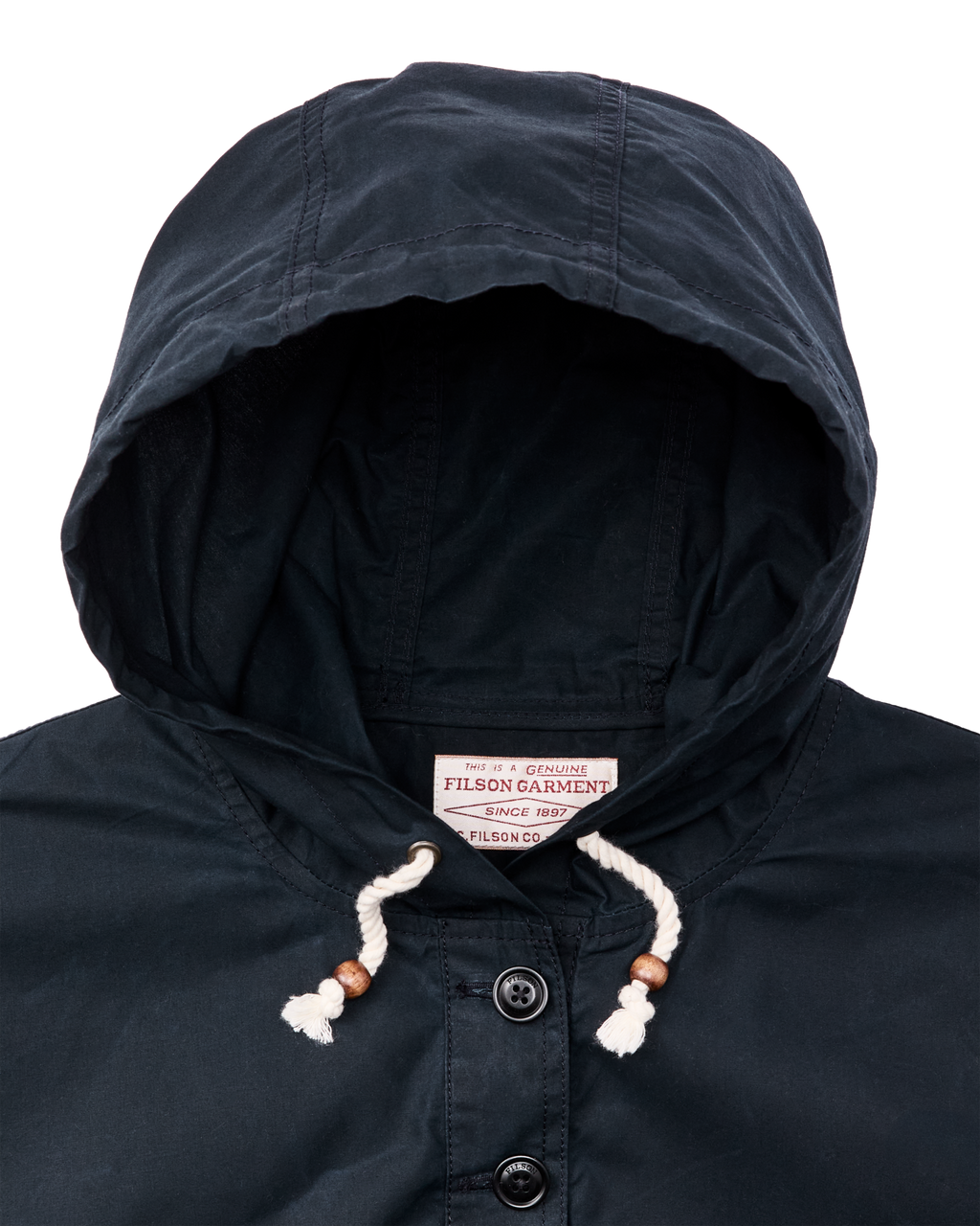 Women's Dry Wax Hooded Popover - Navy