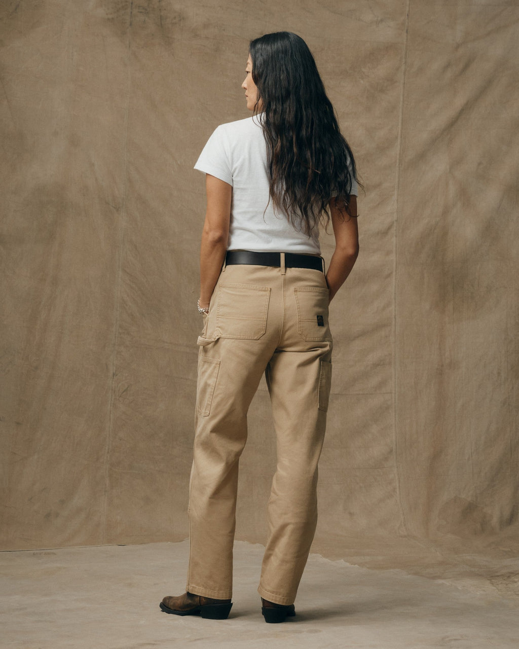 Women's Canvas Work Pants - Natural