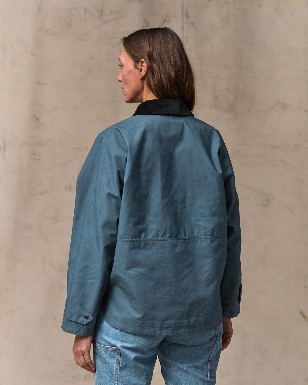 Women's Harbor Front Waxed Jacket - Navy