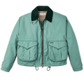 Women's Aviator Cloth Short Work Jacket - Deep Sea