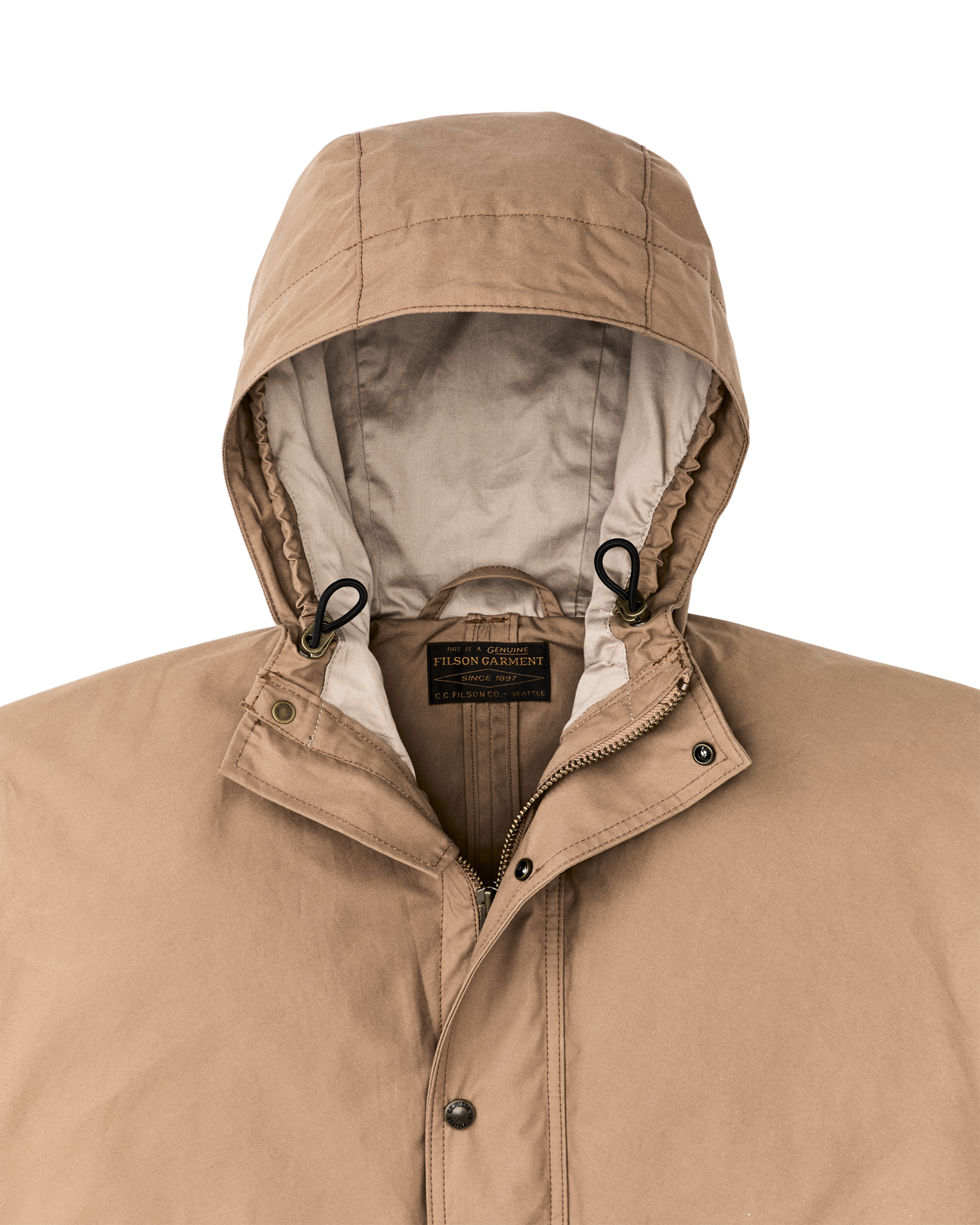 Women's Aviator Cloth Long Raincoat - Dark Tan
