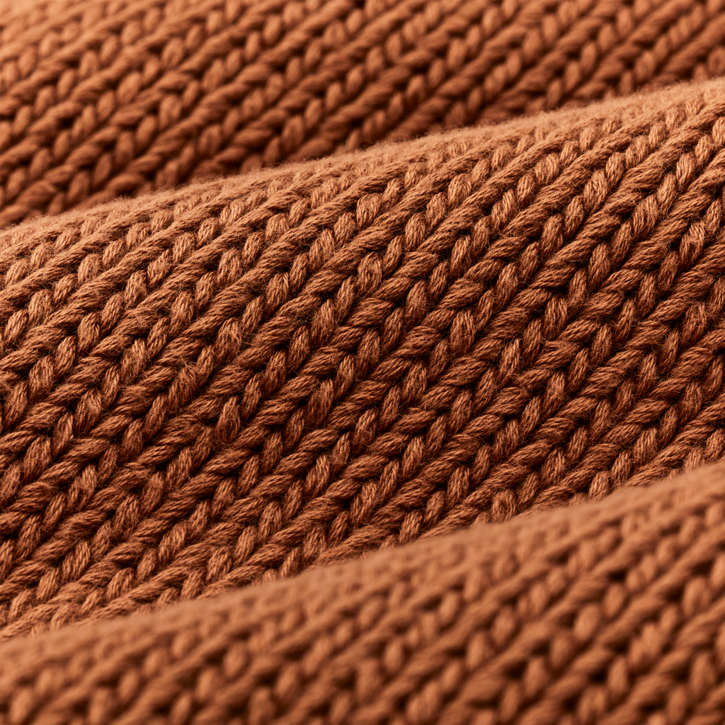 Women's Rustic Cotton Cardigan - Chestnut