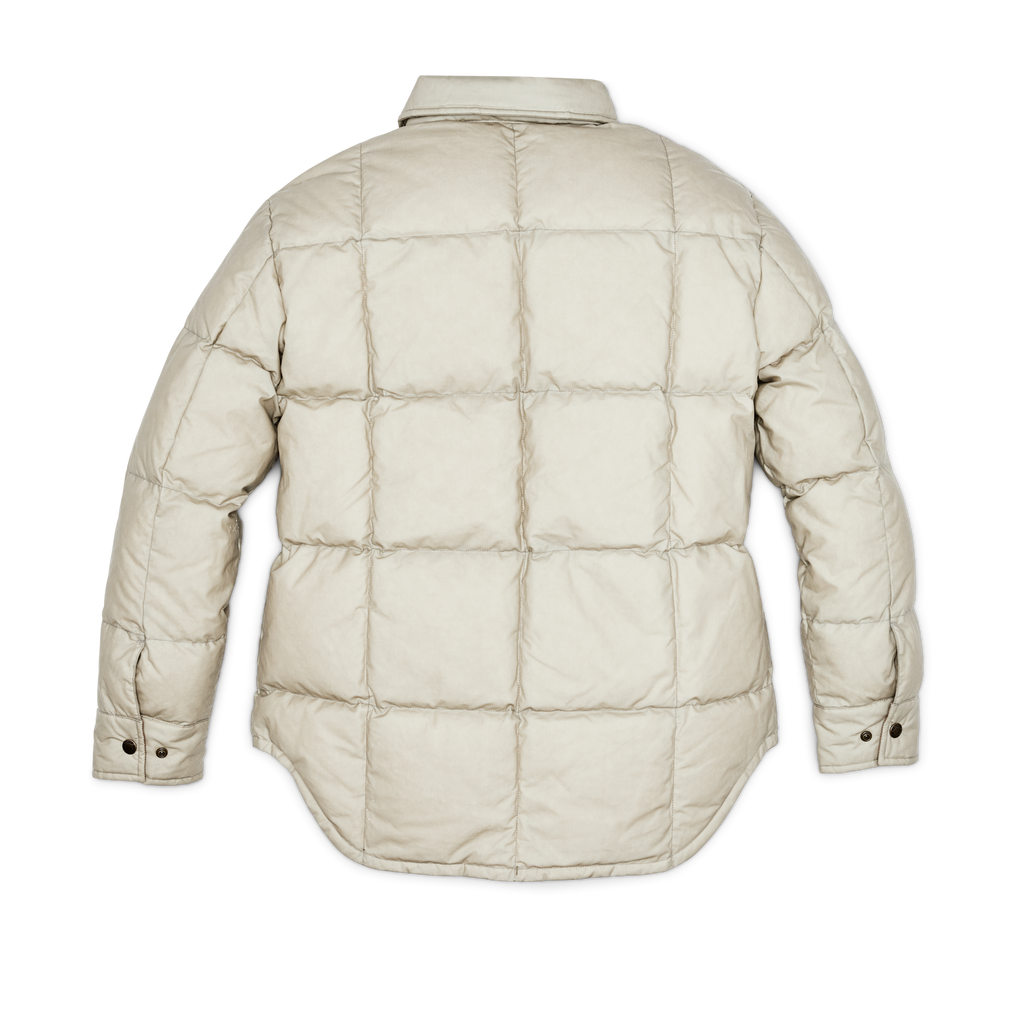 Women's Waxed Down Barn Coat - Light Tan