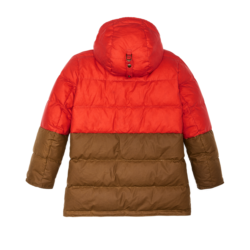 Women's Waxed Down Parka - Dark Tan / Campfire