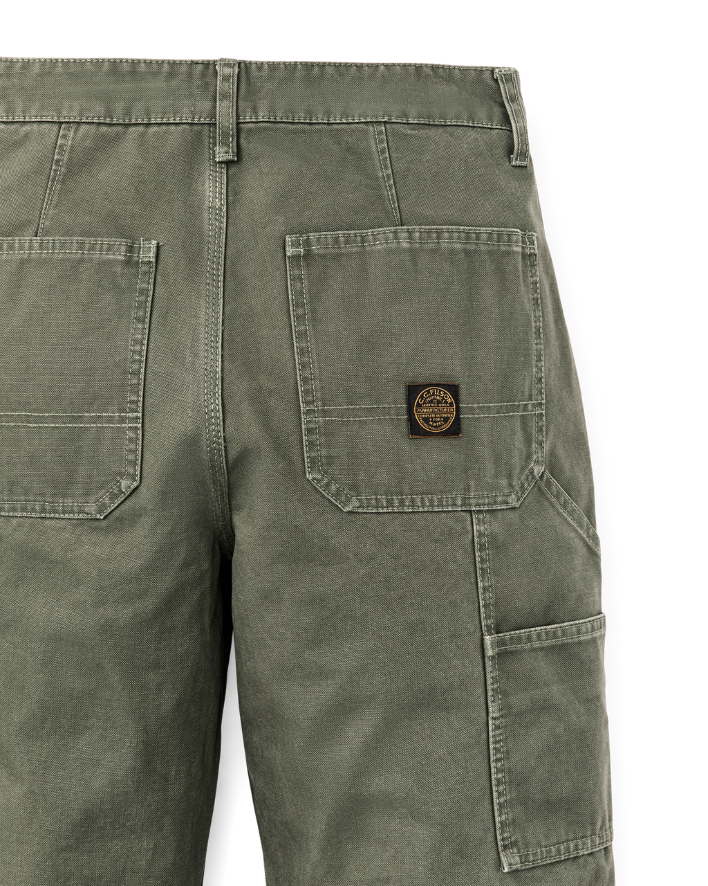 Women's Canvas Work Pants - Dark Olive