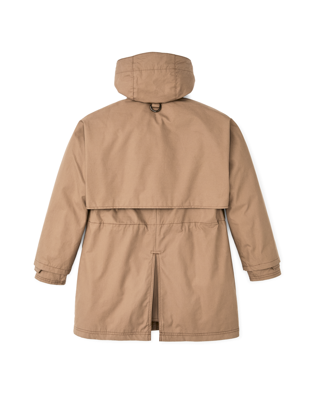 Women's Aviator Cloth Long Raincoat - Dark Tan