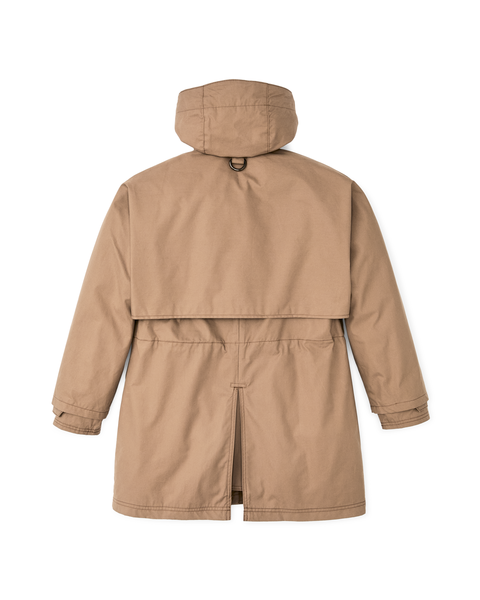 Women's Aviator Cloth Long Raincoat - Dark Tan