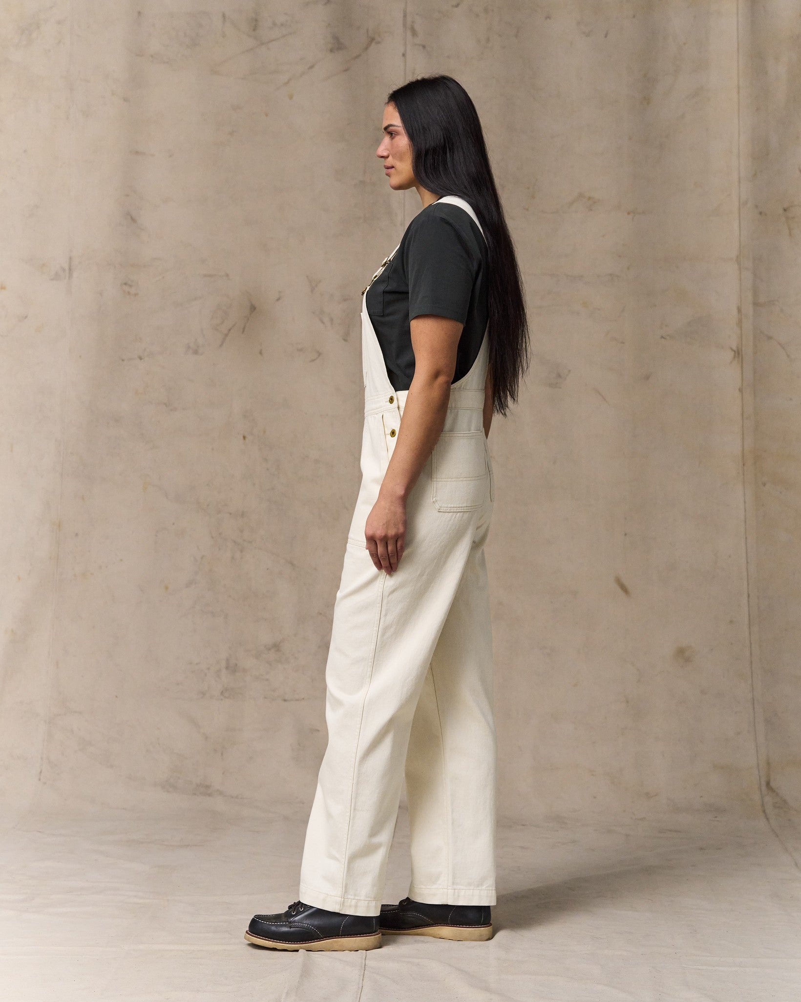 Women's Denim Overalls - Natural Seed
