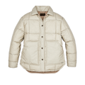Women's Waxed Down Barn Coat - Light Tan