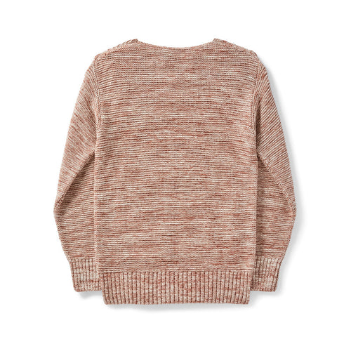 Wmn's Lake Quinault Crewneck Sweater - Natural Clay Melange