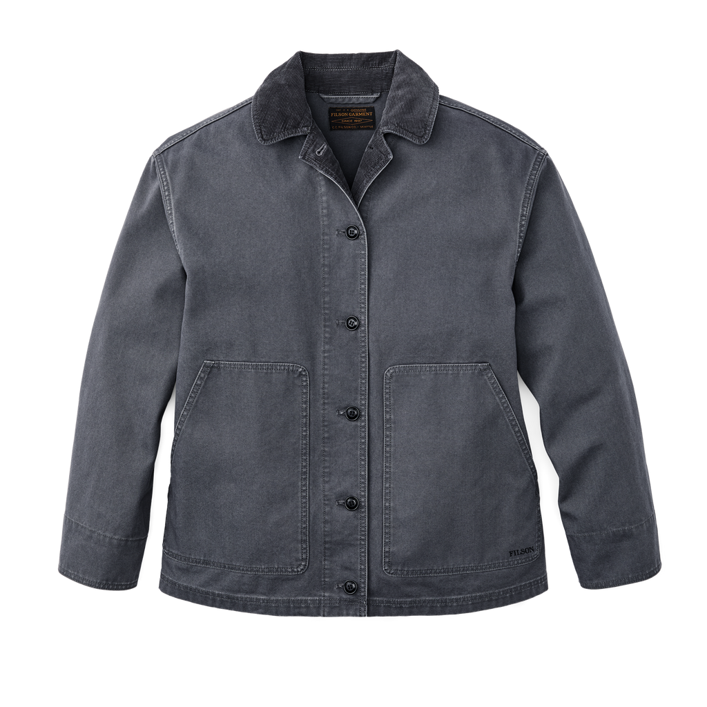 Women's Canvas Barn Coat - Storm Blue