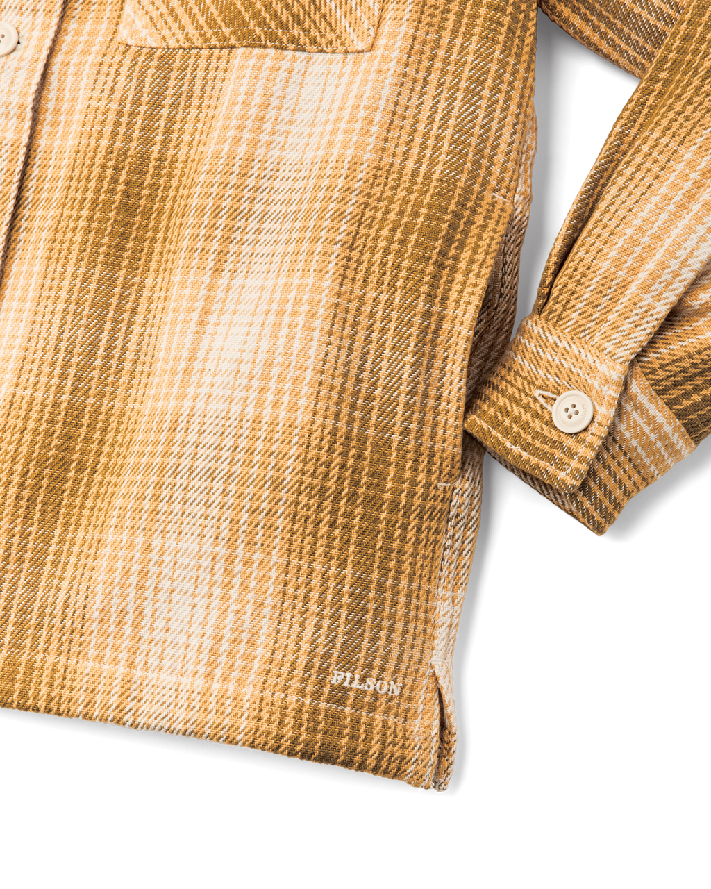 Women's Deer Island Jac-shirt - Ochre / Cream Plaid