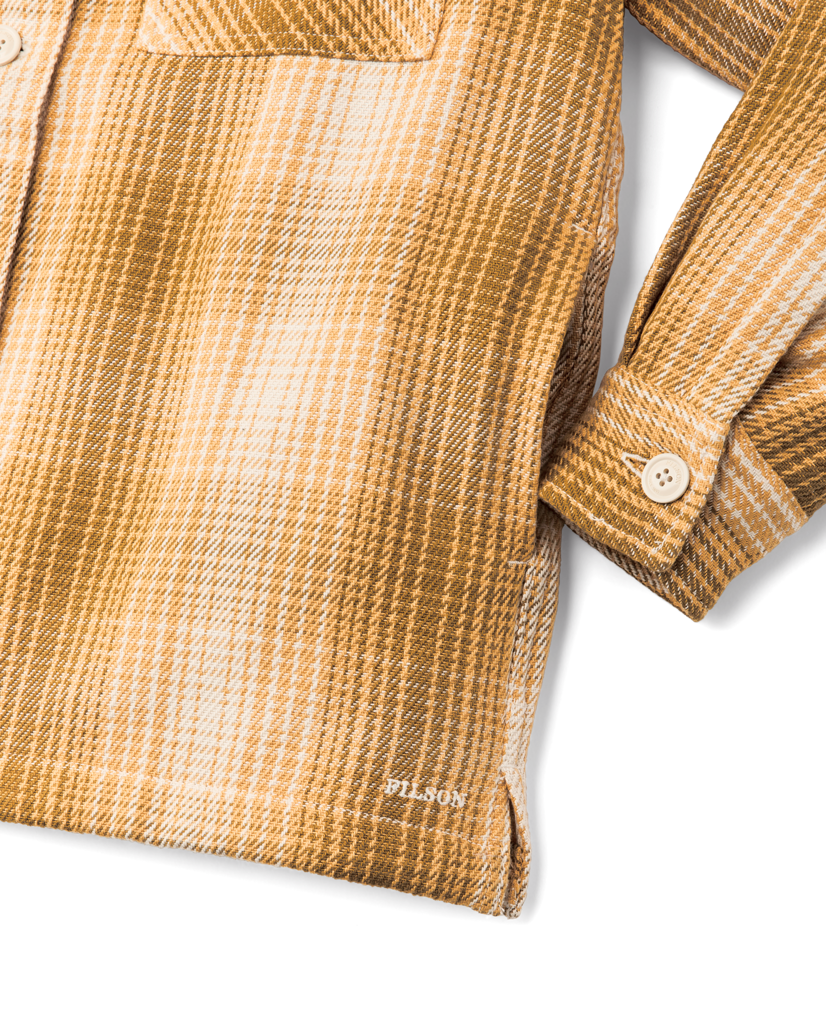 Women's Deer Island Jac-shirt - Ochre / Cream Plaid