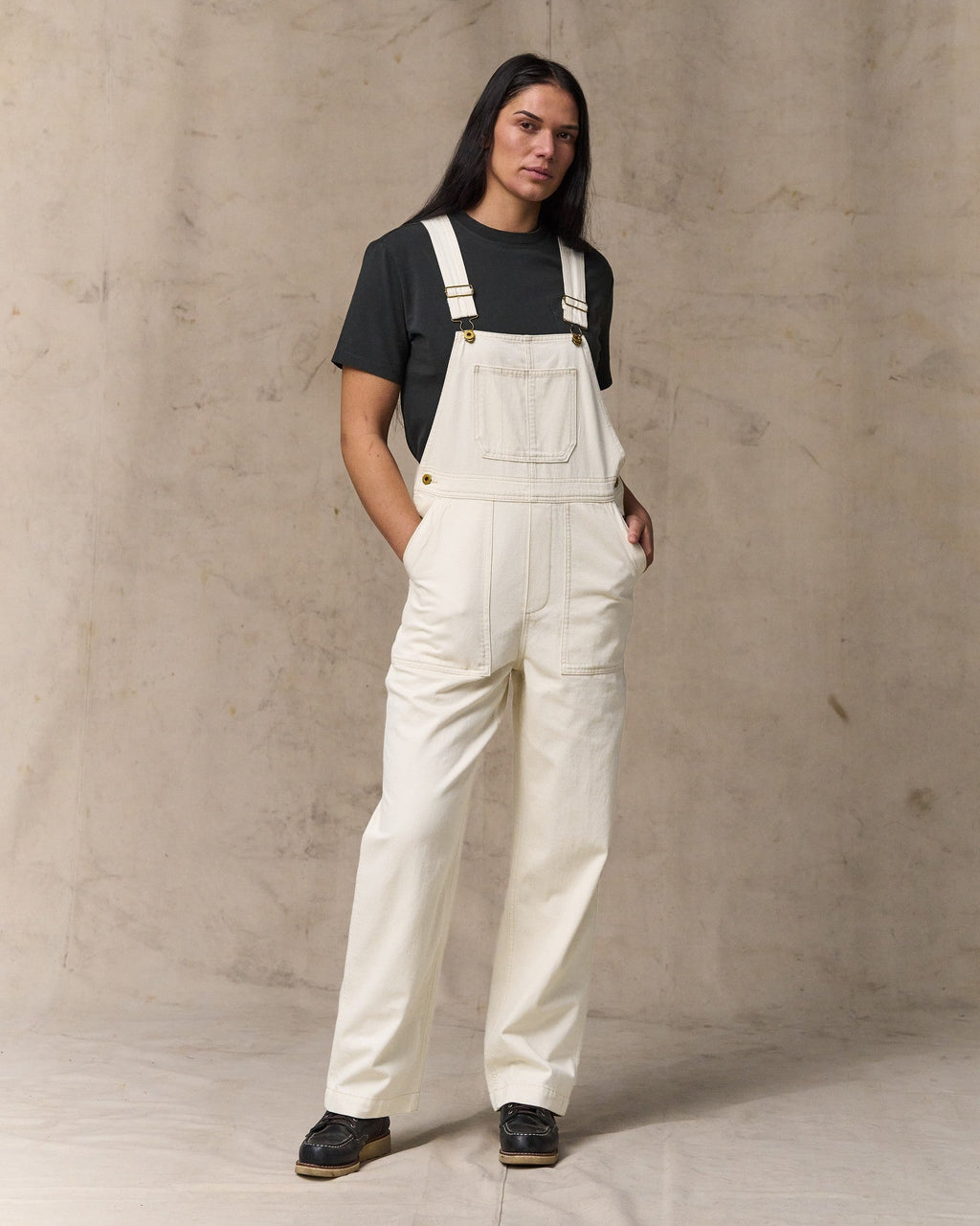 Women's Denim Overalls - Natural Seed