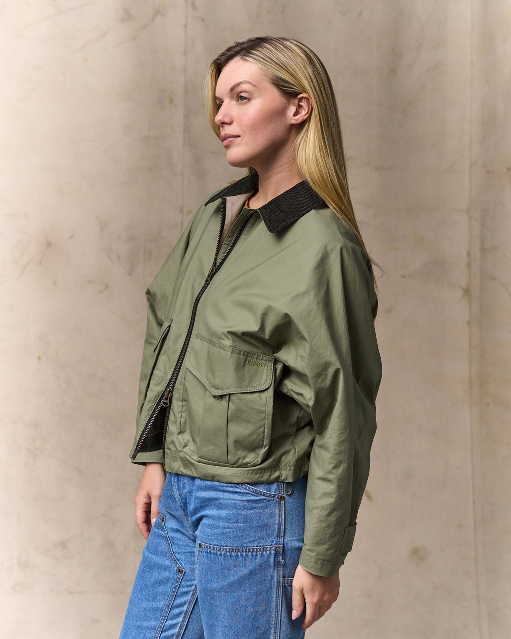 Women's Dry Wax Short Work Jacket - Slate Olive