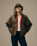 Women's Shelter Cloth Short Work Jacket - Dark Tan