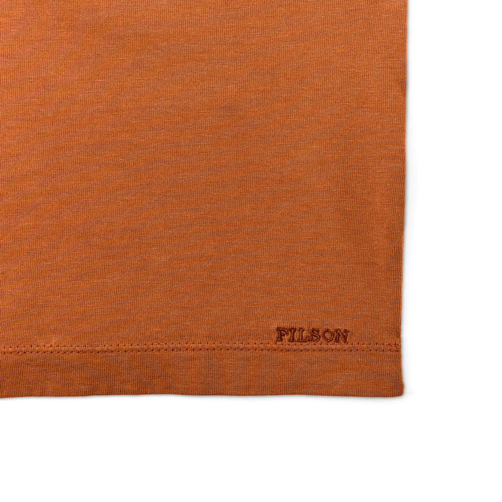 Women's Short Sleeve Pocket Tee - Leather Brown