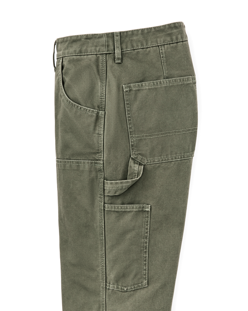 Women's Canvas Work Pants - Dark Olive