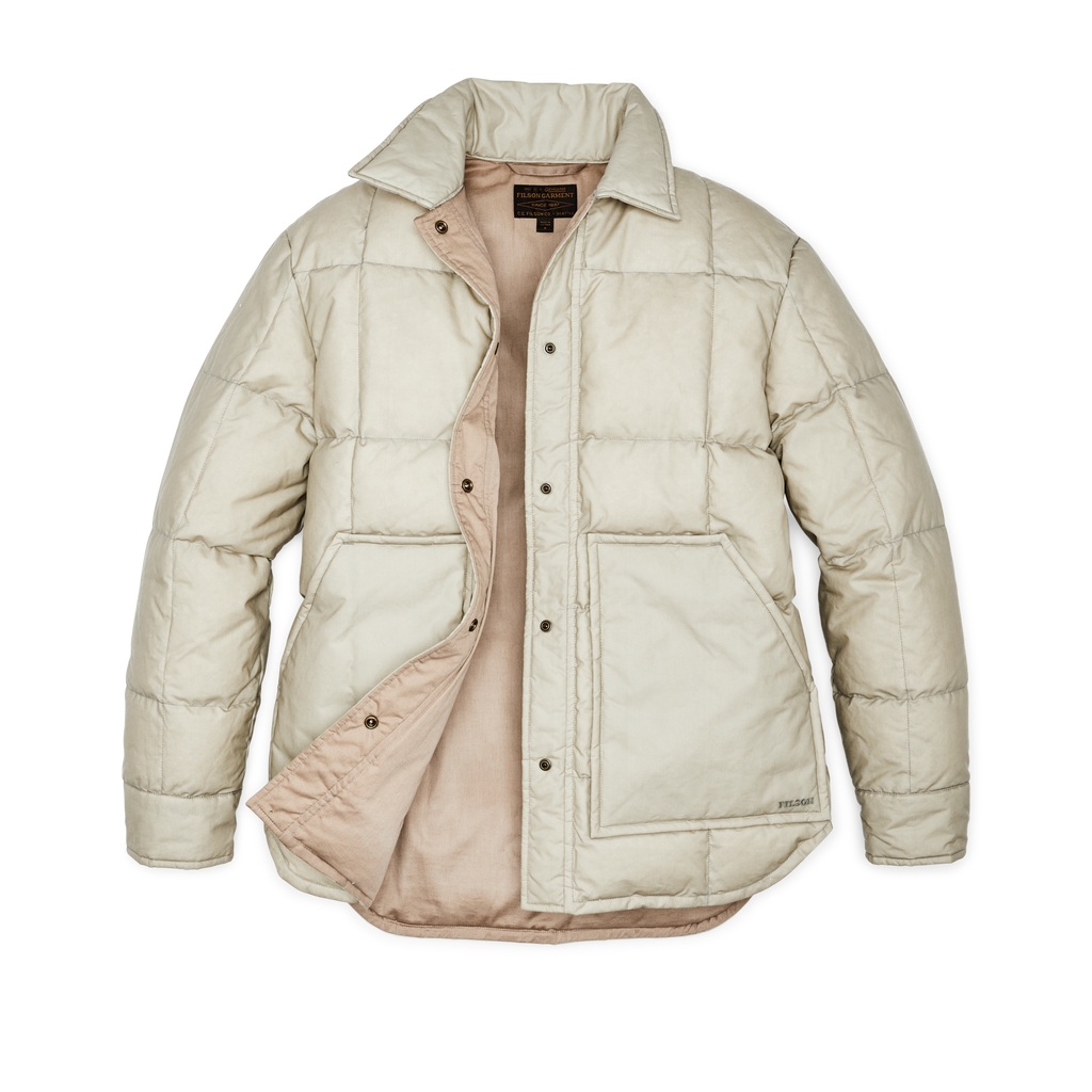 Women's Waxed Down Barn Coat - Light Tan