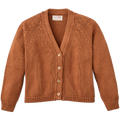 Women's Rustic Cotton Cardigan - Chestnut