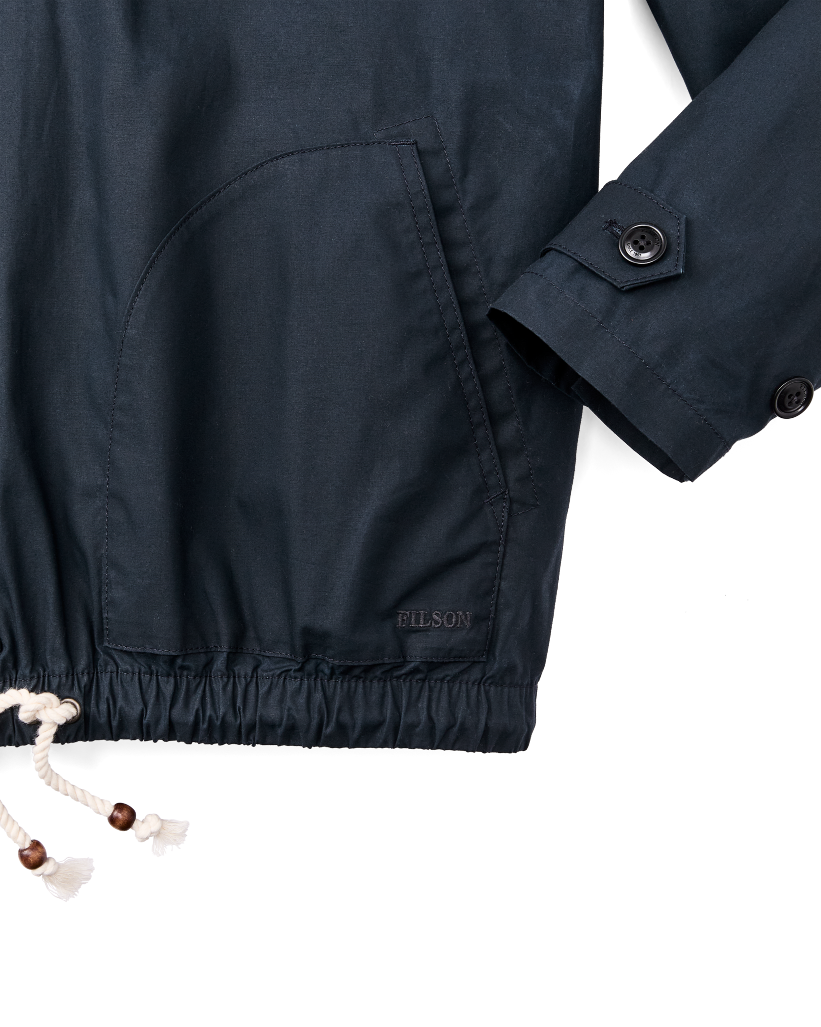Women's Dry Wax Hooded Popover - Navy
