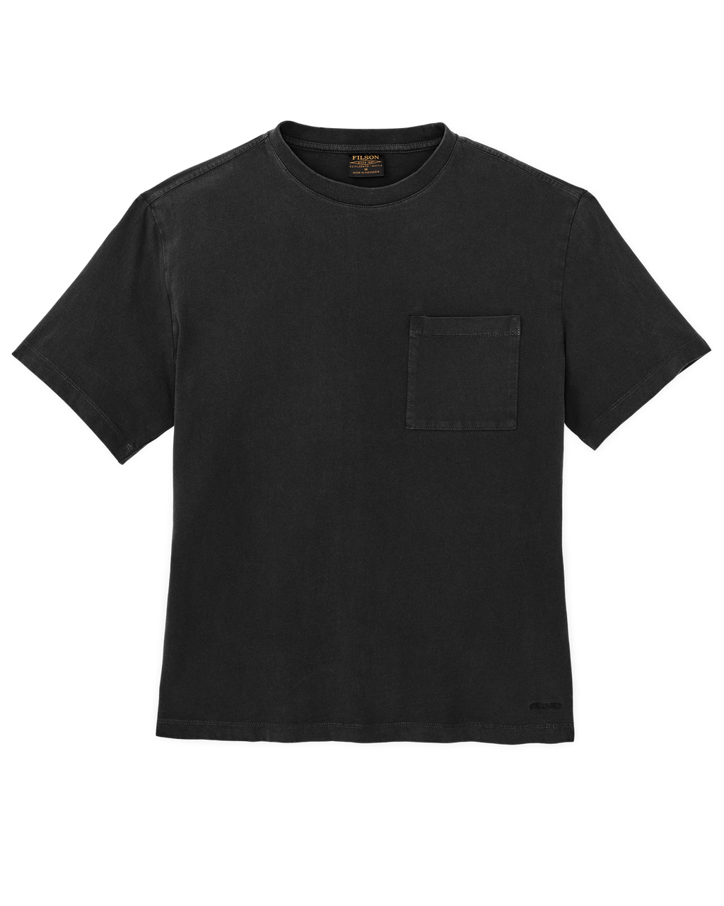 Women's Short Sleeve Pocket Tee - Faded Black