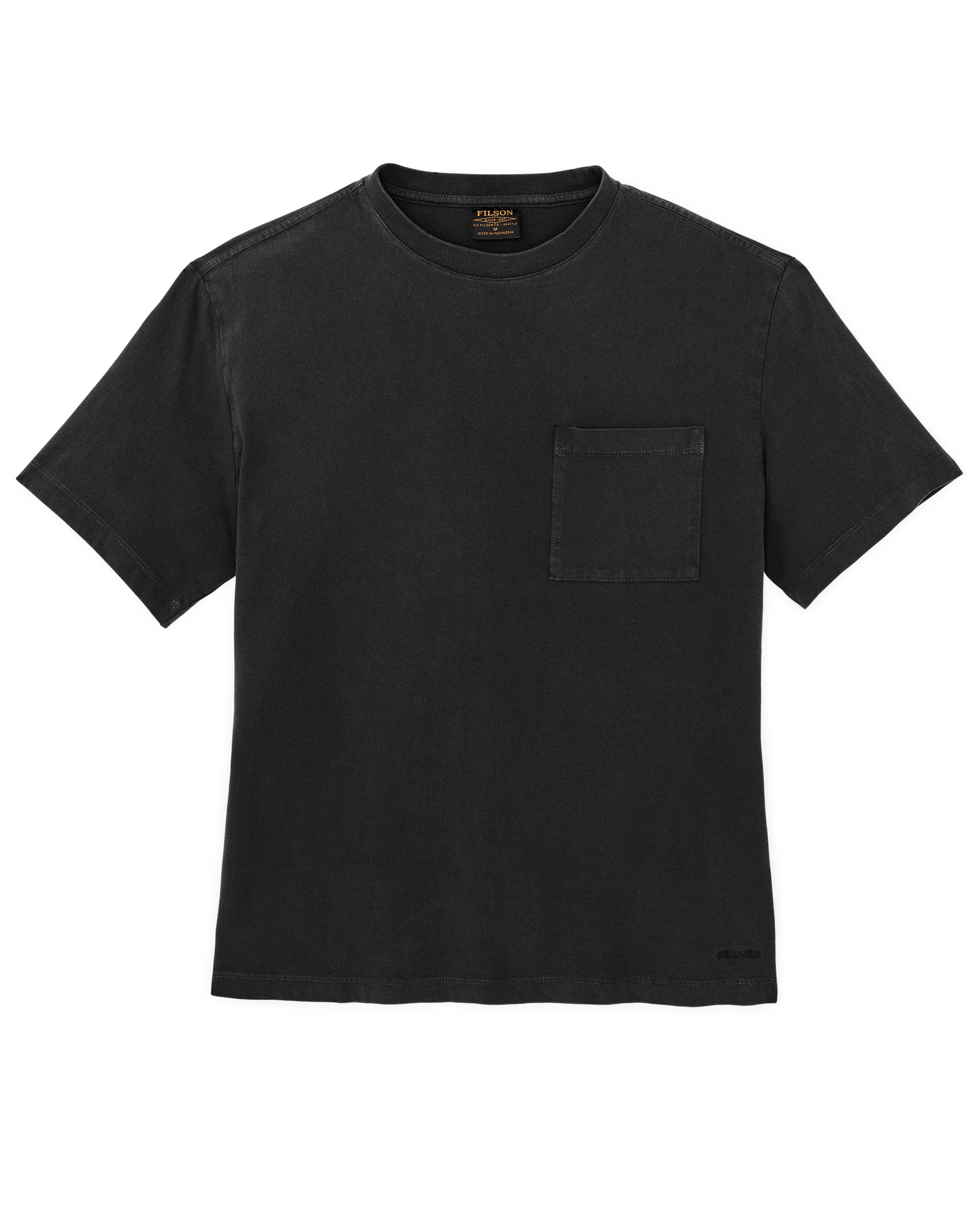 Women's Short Sleeve Pocket Tee - Faded Black