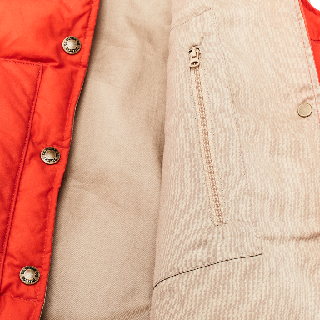 Women's Waxed Down Vest - Campfire