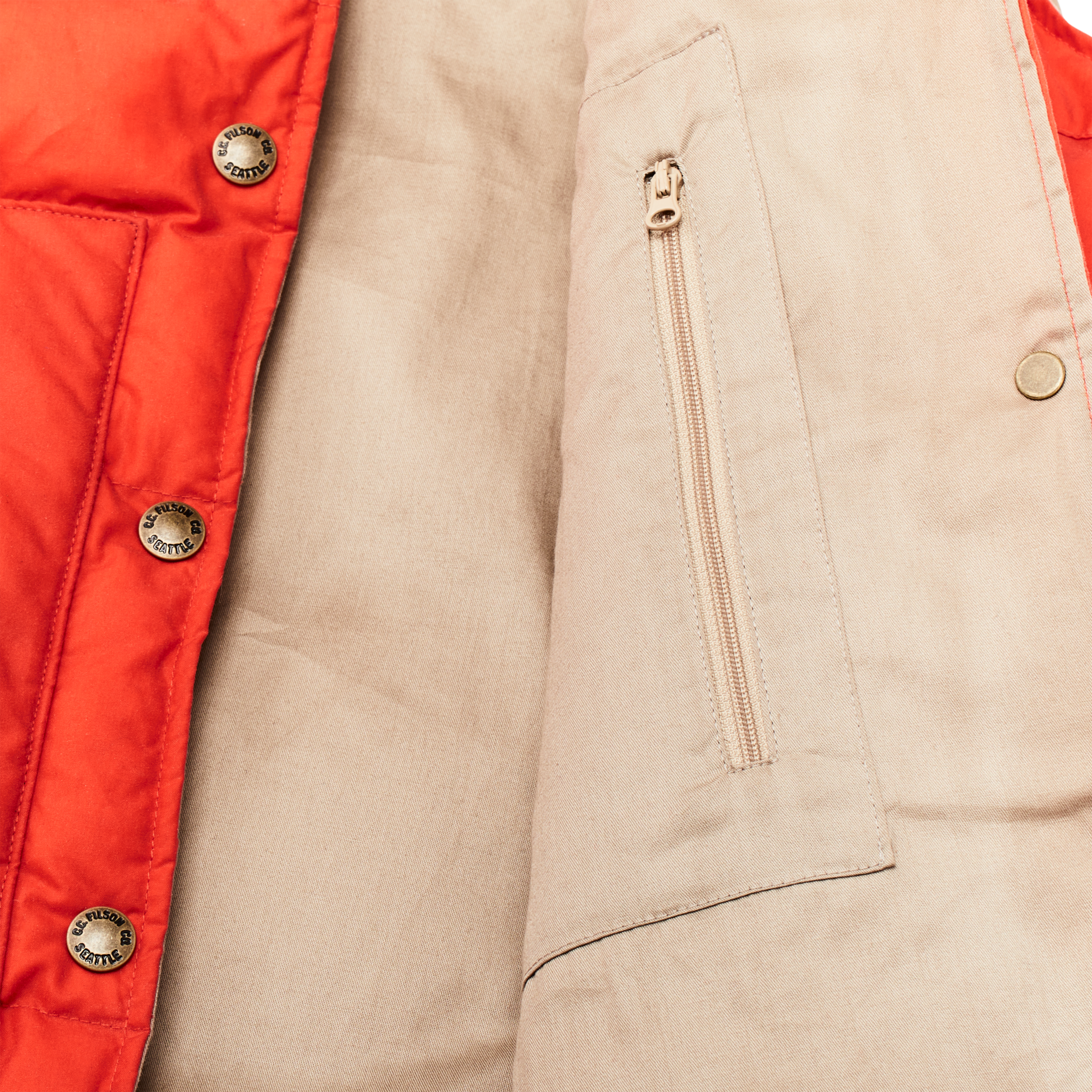 Women's Waxed Down Vest - Campfire